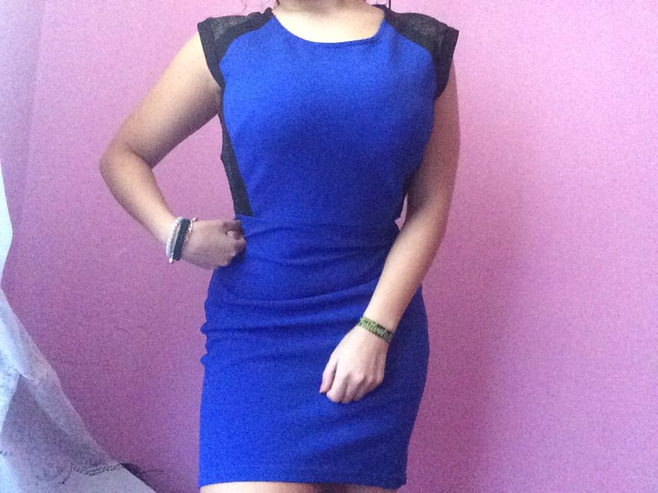 vestido azul cerimonia